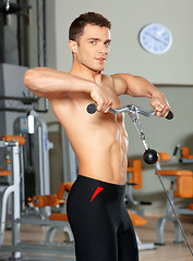 Image showing Man at the gym