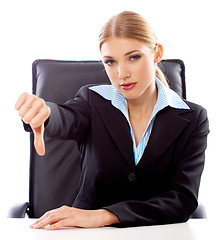 Image showing Blond Businesswoman