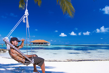 Image showing Man at Maldives