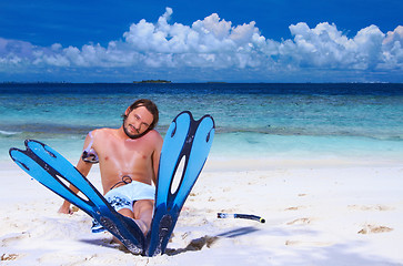 Image showing Handsome Man at Maldives