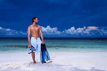 Image showing Handsome Man at Maldives