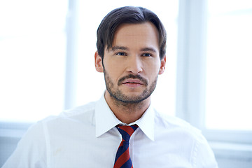 Image showing Portrait of a Caucasian young businessman