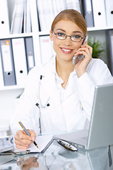 Image showing Female doctor in surgery