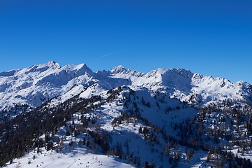 Image showing Panorama of Italian Dolomites