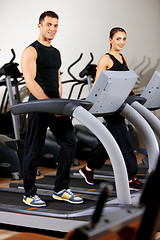 Image showing Couple at the gym