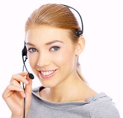 Image showing Girl with headphones