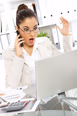 Image showing Business Woman in Office