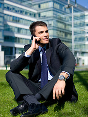 Image showing Outdoor Businessman