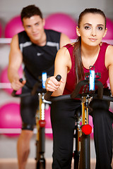 Image showing Couple at the gym