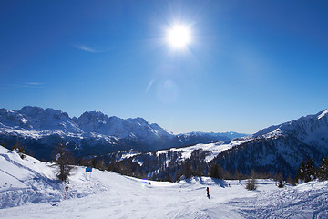 Image showing Panorama of Italian Dolomites