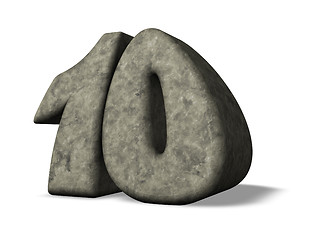 Image showing number ten