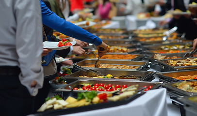 Image showing buffet food