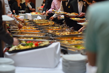 Image showing buffet food