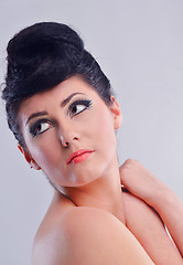 Image showing Beautiful Woman with  Luxury Makeup