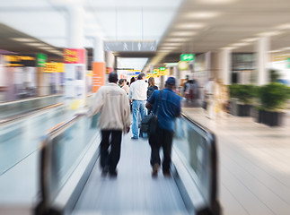 Image showing on escalator