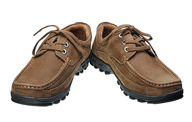 Image showing Brown men's shoes