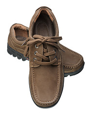 Image showing Brown men's shoes