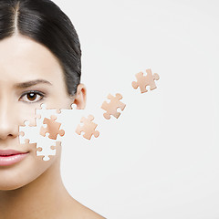 Image showing Puzzle face