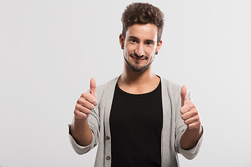 Image showing Happy young man