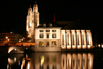 Image showing Zurich at night