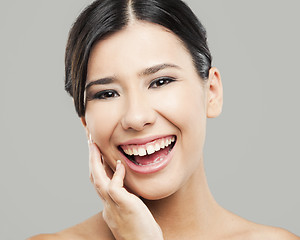 Image showing Asian woman laughing