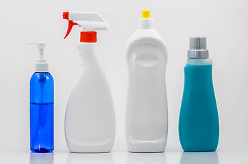 Image showing Household Cleaning Bottles 02-Blank
