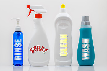 Image showing Household Cleaning Bottles 02-Labels