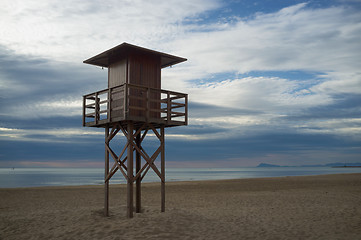 Image showing Lifeguard watchtower