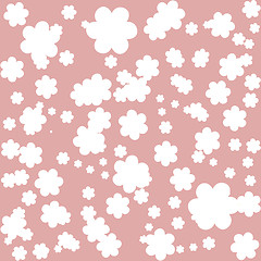 Image showing elegant seamless pattern with abstract flowers in soft colors for your design