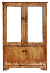 Image showing Vintage classic wooden cabinet
