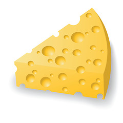 Image showing piece of cheese