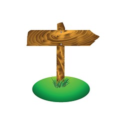 Image showing wood arrow