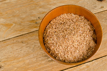 Image showing Bowl with bran