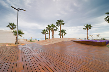 Image showing Modern beach promenade