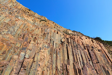 Image showing Hexagonal column in Hong Kong Geo Park 