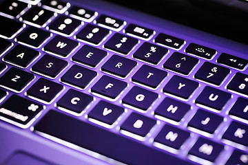 Image showing Illuminated keyboard 