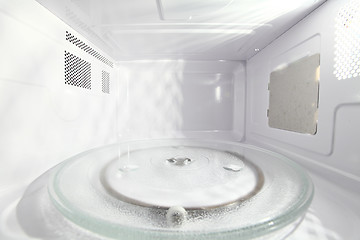 Image showing Inside of microwave