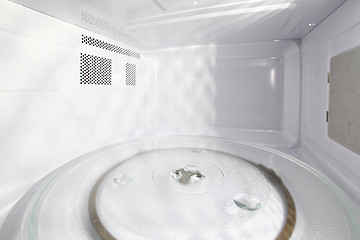 Image showing Inside of the microwave oven 