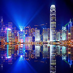 Image showing Hong Kong Island from Kowloon