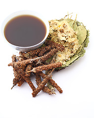 Image showing Chinese traditional herbs medicine drink