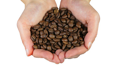 Image showing Hans with coffee beans