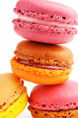 Image showing Tasty colorful macaroon