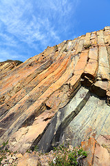 Image showing Hexagonal column in Hong Kong Geo Park 