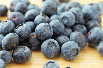 Image showing Blueberry on wooden background