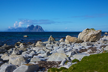 Image showing Rocky shore in Norway