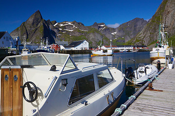 Image showing Harbor on Lofoten