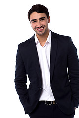 Image showing Casual portrait of handsome young businessman