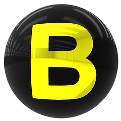 Image showing ball with the letter B