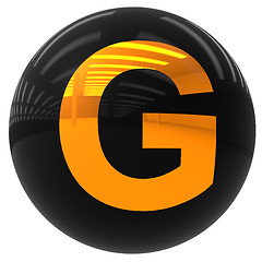 Image showing ball with the letter G