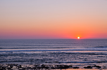 Image showing Sunset in Portugal